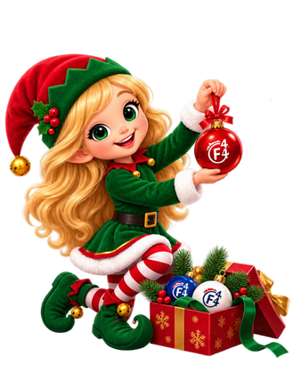 Holiday Ornaments Elf illustration